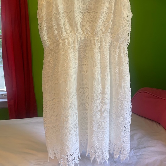 White woven tank dress - Picture 4 of 7